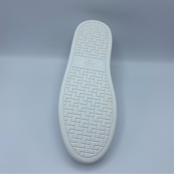 NWT. Zara Women's White Leather Uniform Sneakers. Size 11, 12, 13. - Picture 7 of 15